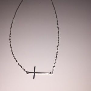Vertical Cross Necklace